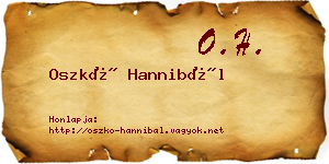 Oszkó Hannibál névjegykártya